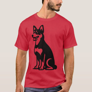 T-shirt Chien Kelpie australien