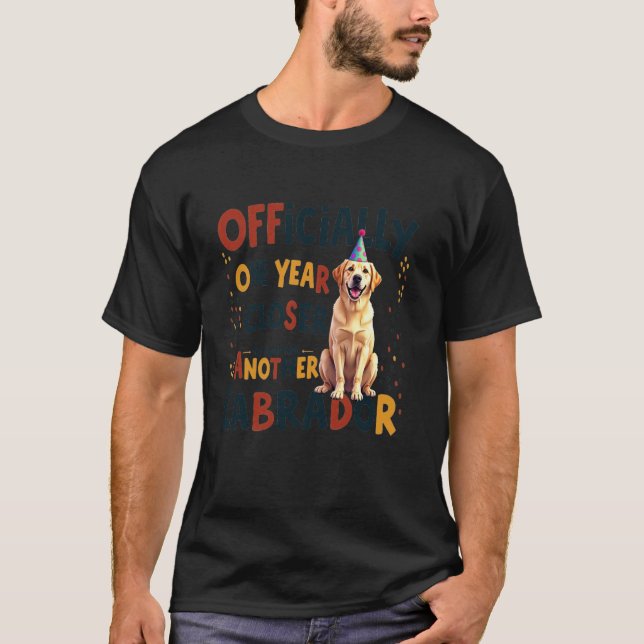 T-shirt Chien Labrador de naissance cool (Devant)