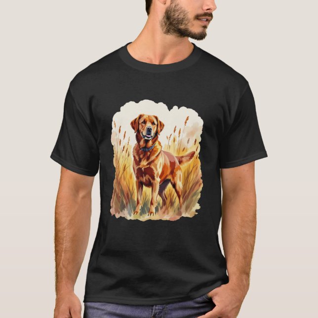 T-shirt Chien Labrador Retriever Fox Red (Devant)