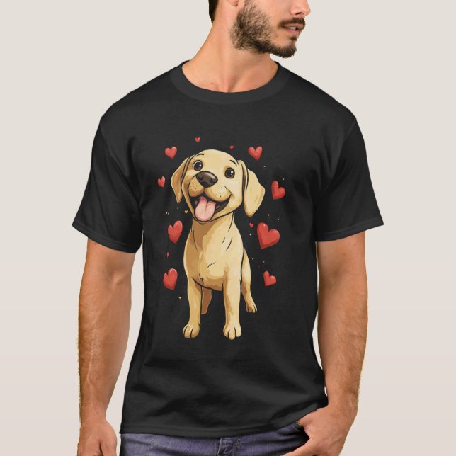 T-shirt Chien Labrador Retriever mignon (Devant)