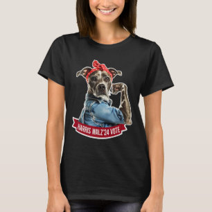 T-shirt Chien Lady Kamala Harris Tim Walz Élection