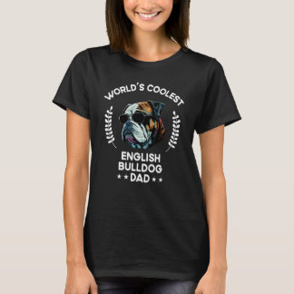 T-shirt Chien le plus frais du monde Papa Papa Papa