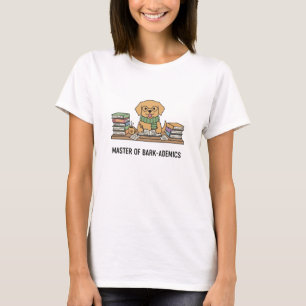T-shirt Chien Lecteur Retriever Doré Intelligent Scolaire