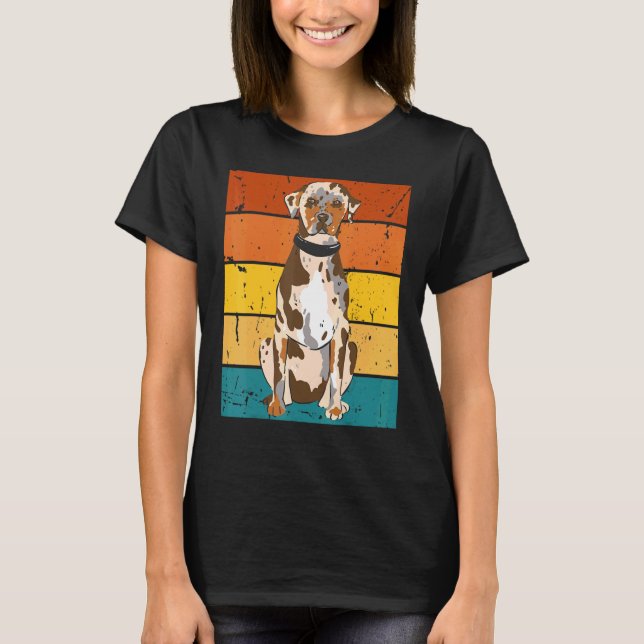 T-shirt Chien léopard Catahoula (Devant)