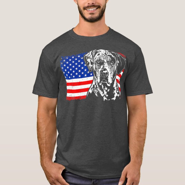 T-shirt Chien Léopard de Catahoula fier (Devant)