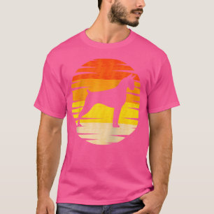 T-shirt Chien Les années 70 Silhouette race Baseball