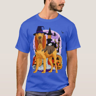 T-shirt Chien Limier Sorcière Mignonne Halloween Citrouill