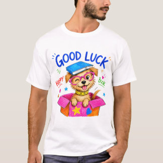 T-shirt Chien Livre Heureux