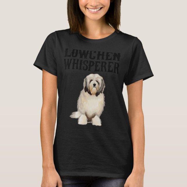 T-shirt Chien Lowchen Wisperer (Devant)