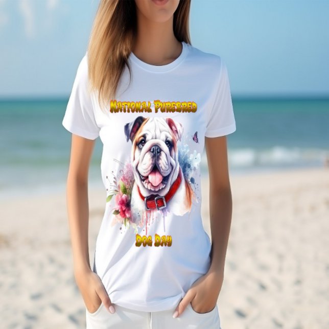 T-shirt Chien Majestic À Chien À Chien À Chien À Col Rouge (Créateur téléchargé)