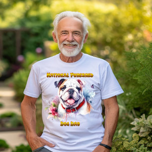 T-shirt Chien Majestic À Chien À Chien À Chien À Col Rouge