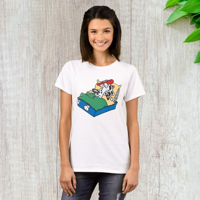T-shirt Chien malade au lit (Créateur téléchargé)