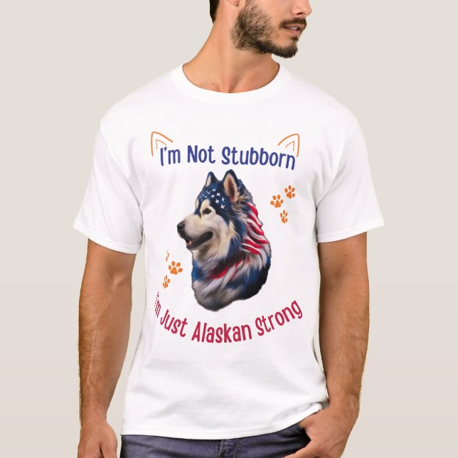 T-shirt Chien malamué de l'Alaska (Devant)