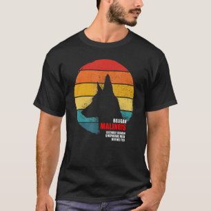 T-shirt Chien Malinois de Belgique vintage Retro Malinois