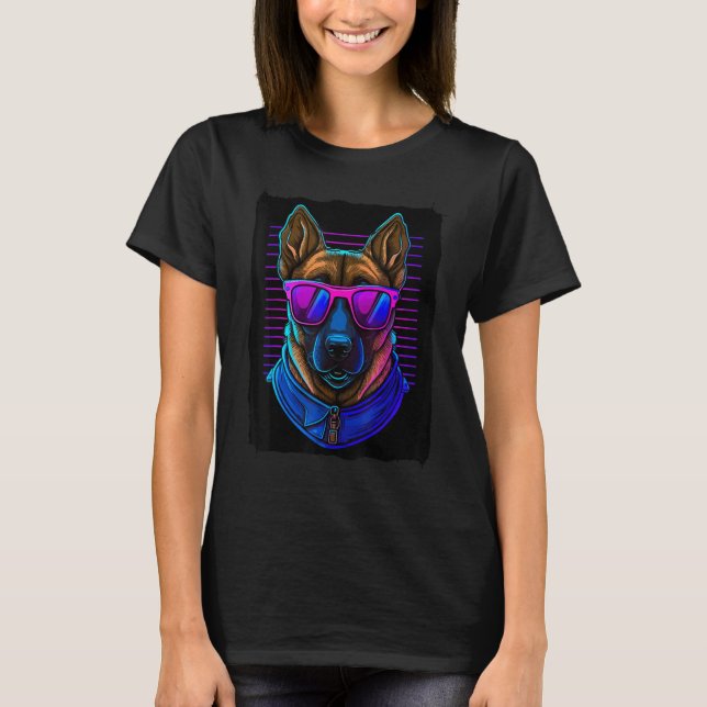 T-shirt Chien malinois K9 (Devant)