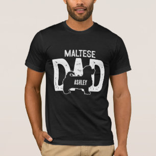 T-shirt Chien maltais Papa Chien Chien Papa