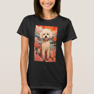 T-shirt Chien Maltipoo Esthétique Japonais Ukiyo e 2