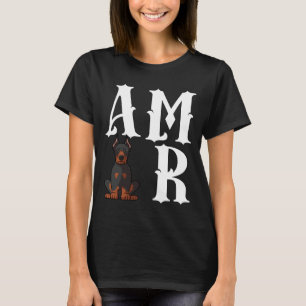 T-shirt Chien Maman Chien Papa Doberman Pinscher Chien Aim