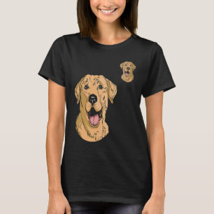 T-shirt Chien Maman Chien Papa Labrador Retriever Jaune D