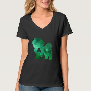 T-shirt Chien Maman Chien St Patrick's Day Chih Poo Chien