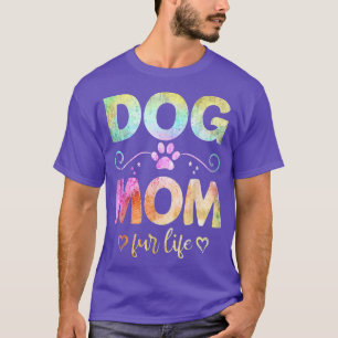 T-shirt Chien Maman Fur Life Joyeux Fête des Mères Meilleu