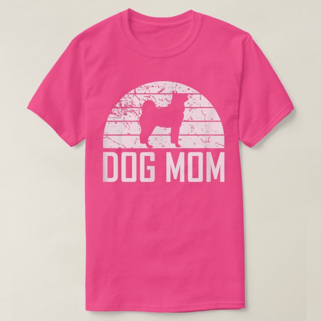 T-shirt Chien Maman Lover Propriétaire Maman Drôle Femme D (Design devant)