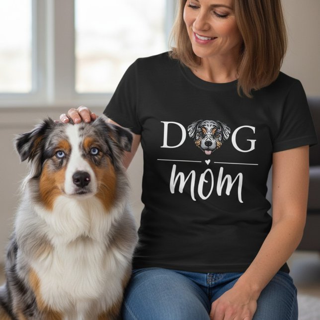 T-shirt Chien Maman mignonne Berger Australien (australian shepherd dog mom)