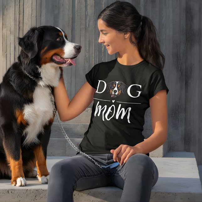 T-shirt Chien Maman mignonne Bernese Mountain (bernese dog mom shirt)