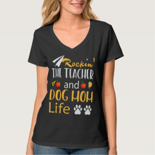 T-shirt Chien Maman Vie Pour Femmes Chien Paw