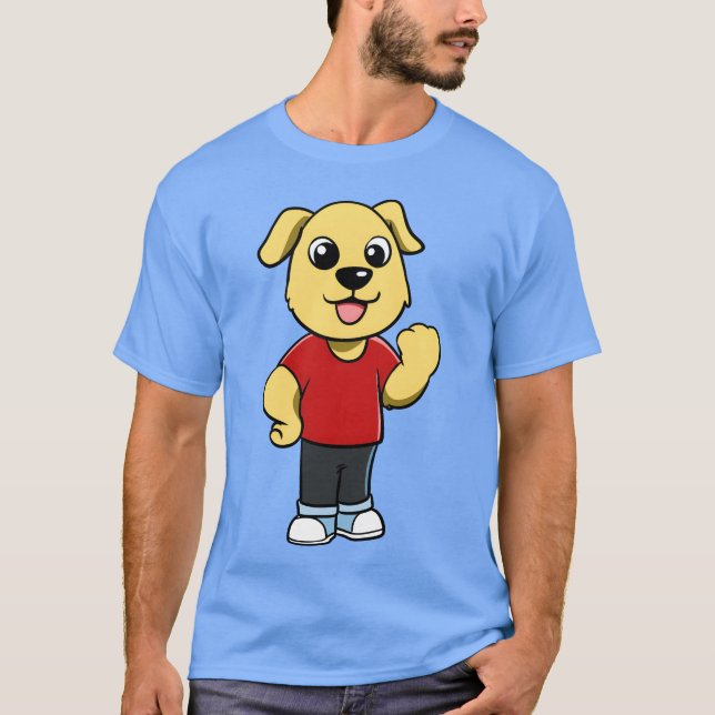 T-shirt Chien Man filles amis (Devant)
