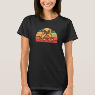 T-shirt Chien Mangeant une pizza Alimentation Fromage Chie