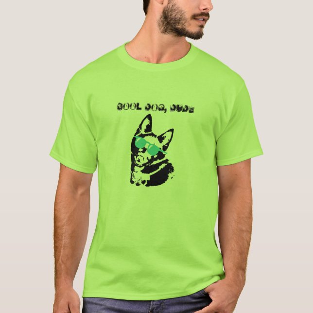 T-shirt Chien Mec Chouette Schipperke (Devant)