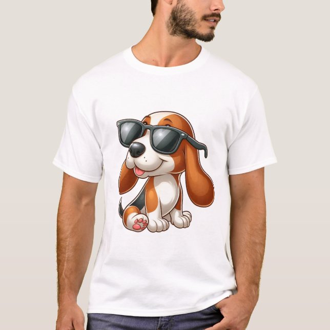 T-shirt chien mignon (Devant)