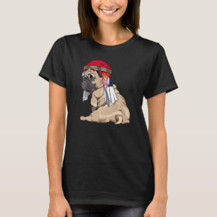 T-shirt Chien Mignon Carlin Rétro Drapeau Serbie Fierté