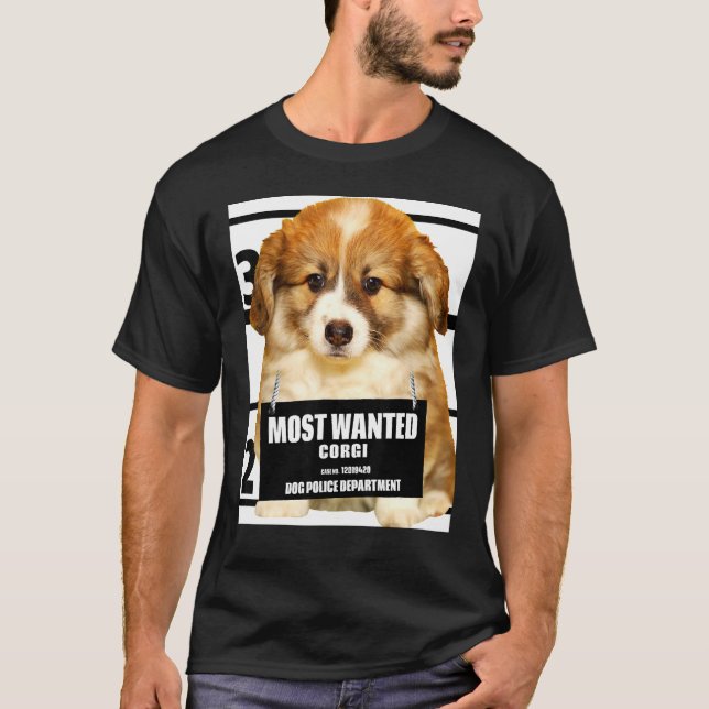 T-Shirt Chien Mignon Corgi Le Plus Recherché C (Devant)