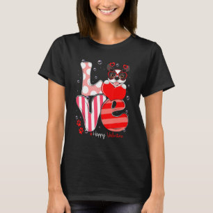 T-shirt Chien mignon de Boston Terrier Amour de la Saint-V