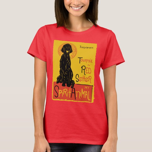 T-shirt Chien mignon de poseur irlandais (Devant)