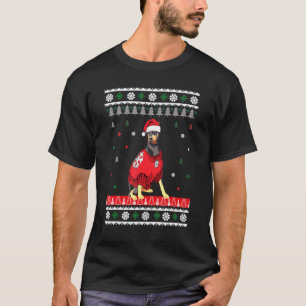 T-shirt Chien mignon Doberman Pinscher Santa Hat Chien de