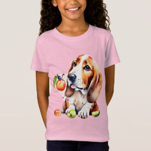 T-Shirt Chien mignon et fruits