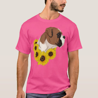 T-shirt Chien mignon propriétaire animal animal hippie sol