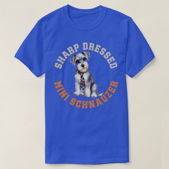 T-shirt Chien mignon Schnauzer (Design devant)