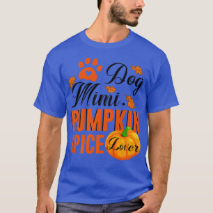 T-shirt Chien Mimi Citrouille Épice Lover mignonne Automne