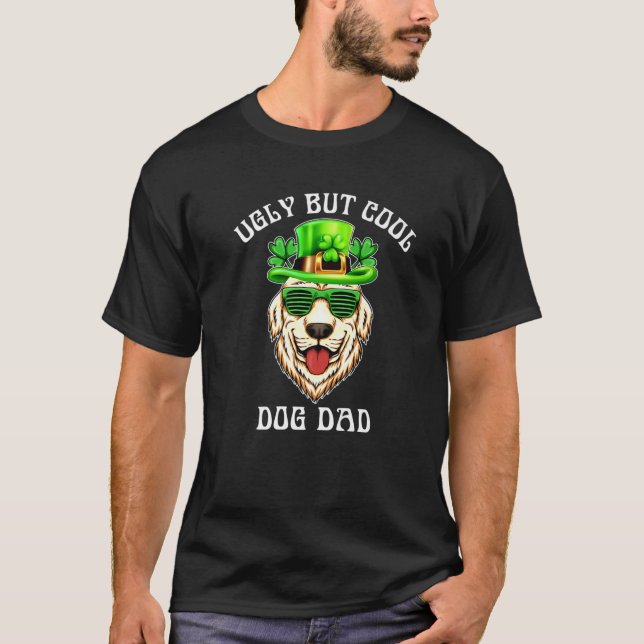 T-shirt Chien moche mais Cool papa mignon Golden Retriever (Devant)