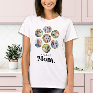 T-shirt Chien MOM Amoureux des chiens personnalisé Photo C