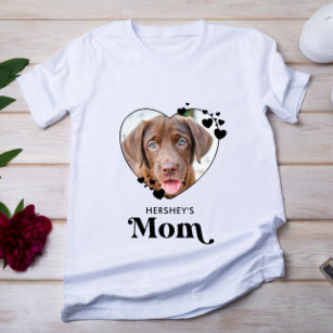 T-shirt Chien MOM Personalized Heart Amoureux des chiens P