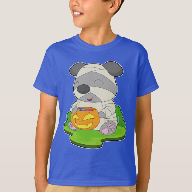 T-shirt Chien Momie d'Halloween (Devant)