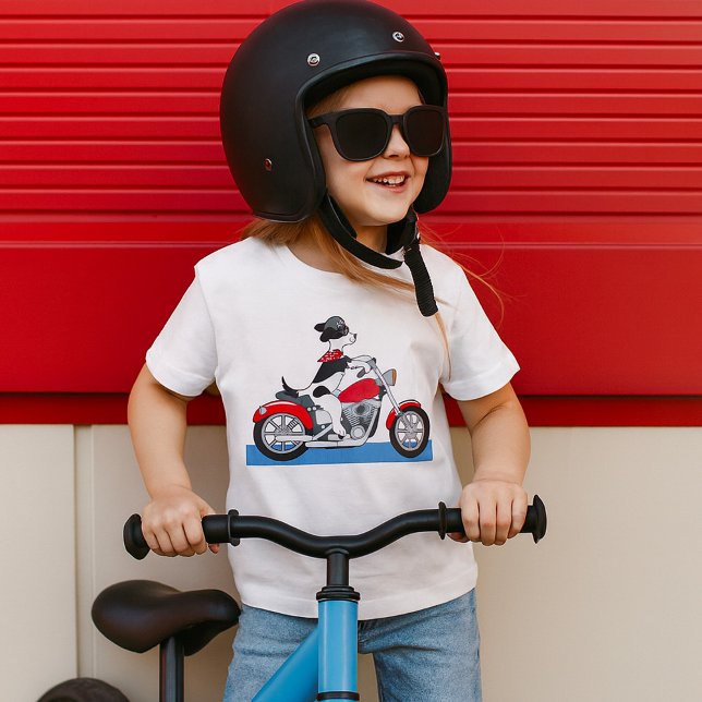 T-shirt Chien Moto (Créateur téléchargé)