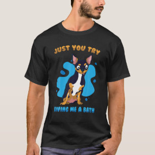 T-shirt Chien Moyenne - Juste Vous Essayez De Me Donner Un