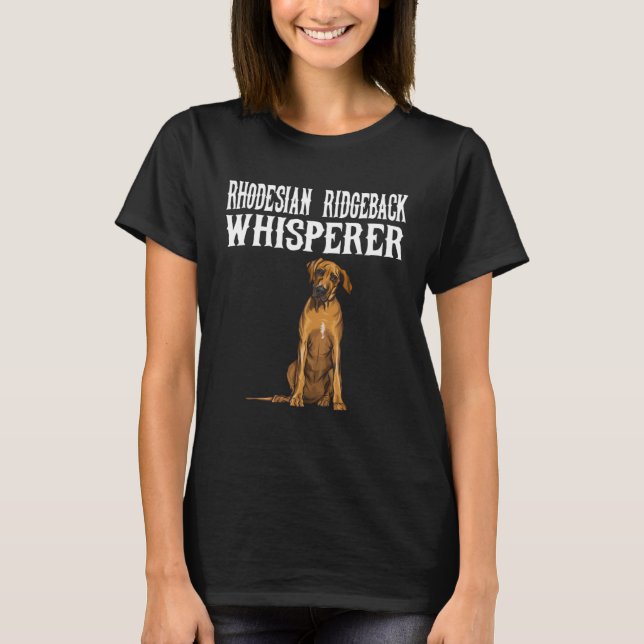 T-shirt Chien murmureur Rhodesian Ridgeback (Devant)