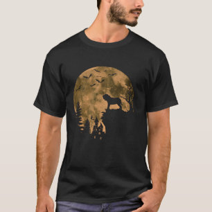 T-shirt Chien napolitain Mastiff Lune d'Halloween Costume